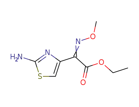 Molecular Structure of 60846-15-3 (ETHYL 2-(2-AMINOTHIAZOLE-4-YL)-2-METHOXYIMINOACETATE)