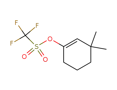 Molecular Structure of 849405-73-8 (Methanesulfonic acid, trifluoro-, 3,3-dimethyl-1-cyclohexen-1-yl ester)