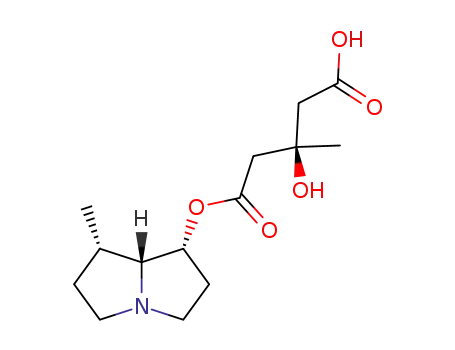 Molecular Structure of 88244-74-0 (7-O-<hydrogen (3R)-3-hydroxy-3-methylglutaryl>retronecanol)