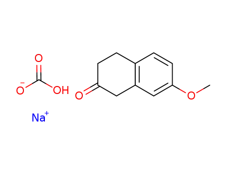 Molecular Structure of 1048330-08-0 (7-methoxy-3,4-dihydronaphthalen-2(1H)-one sodium hydrogencarbonate)