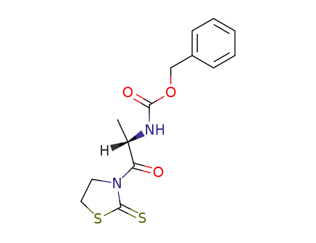 Carbamic acid, [1-methyl-2-oxo-2-(2-thioxo-3-thiazolidinyl)ethyl]-,
phenylmethyl ester, (S)-