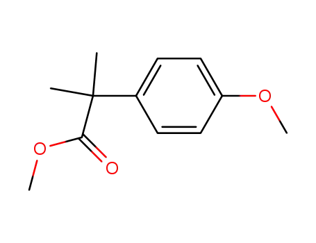 Molecular Structure of 6274-50-6 (2-(4-Methoxy-phenyl)-2-Methyl-propionicacidMethylester)
