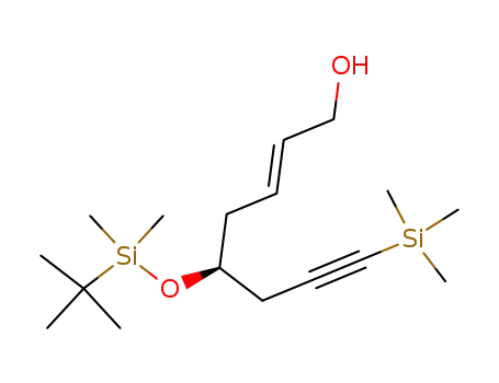 2-Octen-7-yn-1-ol,
5-[[(1,1-dimethylethyl)dimethylsilyl]oxy]-8-(trimethylsilyl)-, (2E,5S)-