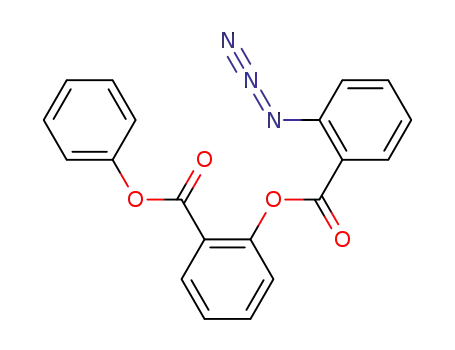 Molecular Structure of 76943-57-2 (Benzoic acid, 2-azido-, 2-(phenoxycarbonyl)phenyl ester)