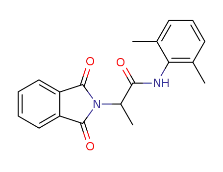 Molecular Structure of 71344-61-1 (N-(2,6-dimethylphenyl)-2-(1,3-dioxo-1,3-dihydro-2H-isoindol-2-yl)propanamide)