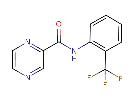 Molecular Structure of 314055-37-3 (N-(2-(trifluoromethyl)phenyl)pyrazine-2-carboxamide)
