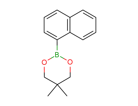 Molecular Structure of 22871-77-8 (1-NAPHTHALENEBORONIC ACID NEOPENTYL GLYCOL CYCLIC ESTER)