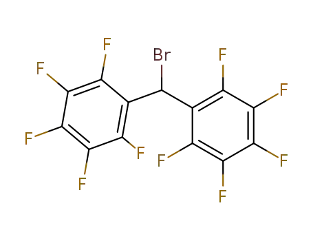 Molecular Structure of 5736-49-2 (1,1'-(bromomethylene)bis[2,3,4,5,6-pentafluorobenzene])