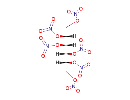 Molecular Structure of 15825-70-4 (Mannitol hexanitrate,wetted with not less than 40% water,or mixture of alcohol and water,by mass)
