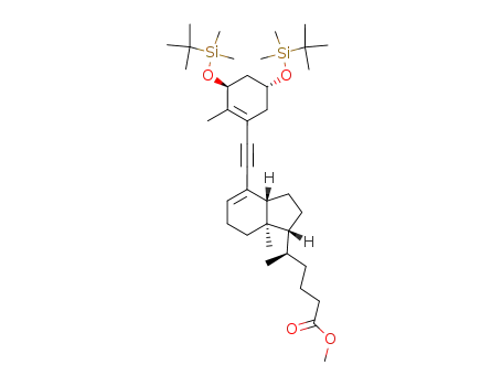 1α-<(tert-butyldimethylsilyl)-oxy>-6,7-didehydro-24-(methoxycarbonyl)-25,26,27-trisnorprevitamin D<sub>3</sub> tert-butyldimethylsilyl ether