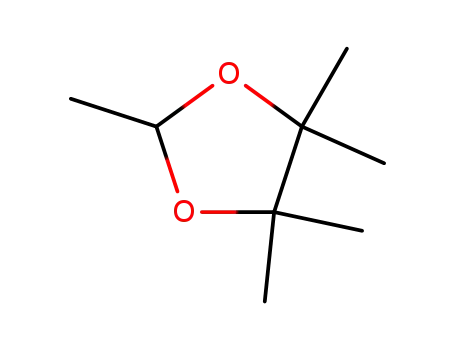 Molecular Structure of 4360-58-1 (2,4,4,5,5-pentamethyl-1,3-dioxolane)