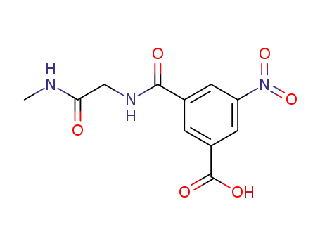 Molecular Structure of 49755-98-8 (3-[[[2-(methylamino)-2-oxoethyl]amino]carbonyl]-5-nitrobenzoic acid)