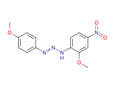 Molecular Structure of 869373-72-8 (1-Triazene, 1-(2-methoxy-4-nitrophenyl)-3-(4-methoxyphenyl)-)