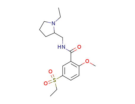 Benzamide,N-[(1-ethyl-2-pyrrolidinyl)methyl]-5-(ethylsulfonyl)-2-methoxy-                                                                                                                               