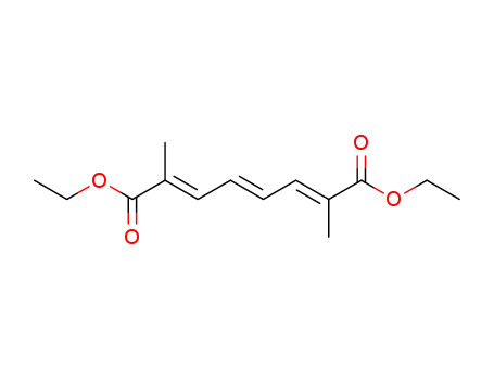 Molecular Structure of 64768-01-0 (2,4,6-Octatrienedioic acid, 2,7-dimethyl-, diethyl ester, (E,E,E)-)