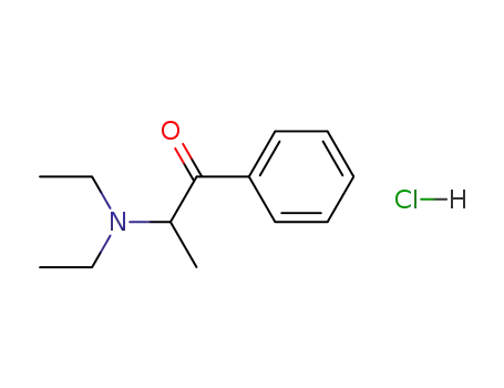 Molecular Structure of 134-80-5 (Amfepramone hydrochloride)