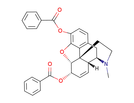 Molecular Structure of 106262-09-3 (7,8-didehydro-4,5-epoxy-17-methyl-(5α,6α)-morphinan-3,6-diol 3,6-dibenzoate)