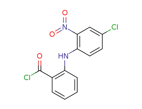 Molecular Structure of 69414-55-7 (2-[(4-Chloro-2-nitrophenyl)aMino]benzoyl Chloride)