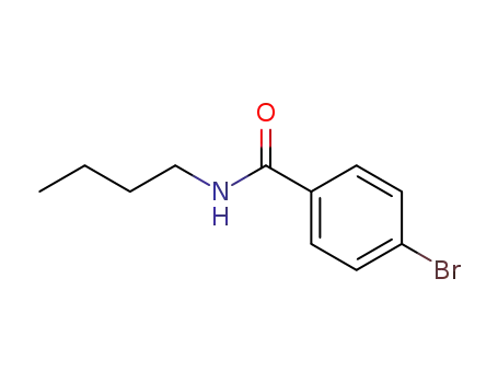 Molecular Structure of 78080-34-9 (4-Bromo-N-butylbenzamide)