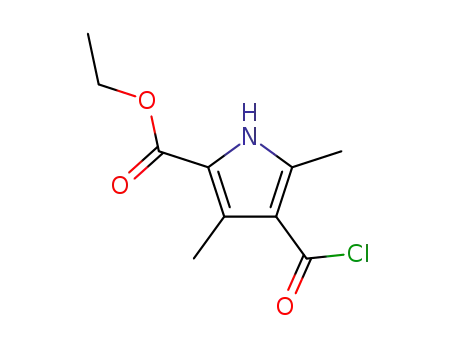4-chlorocarbonyl-3,5-dimethyl-pyrrole-2-carboxylic acid ethyl ester