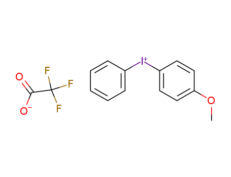 (4-methoxyphenyl)-phenyl-iodanium; 2,2,2-trifluoroacetic acid cas  330-88-1