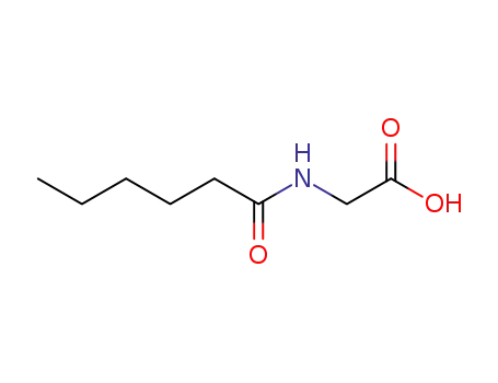 Molecular Structure of 24003-67-6 (N-(1-oxohexyl)-glycine)