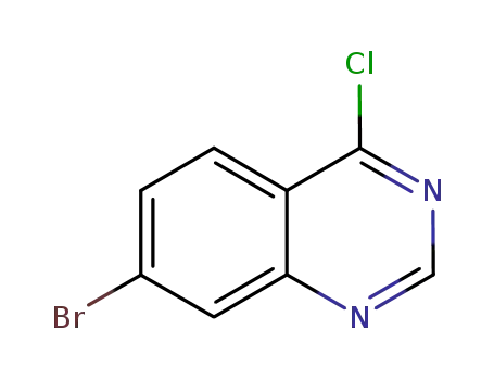 Molecular Structure of 573675-55-5 (7-Bromo-4-chloroquinazoline)