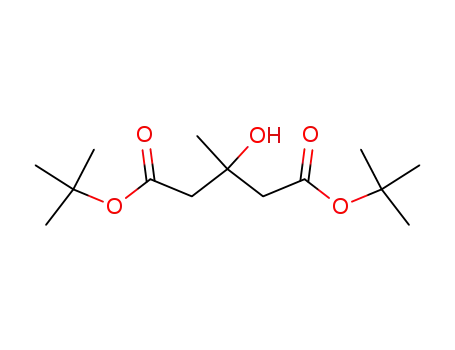 Molecular Structure of 89622-82-2 (Pentanedioic acid, 3-hydroxy-3-methyl-, bis(1,1-dimethylethyl) ester)