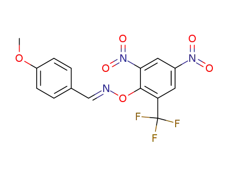 Benzaldehyde, 4-methoxy-,
O-[2,4-dinitro-6-(trifluoromethyl)phenyl]oxime, (E)-