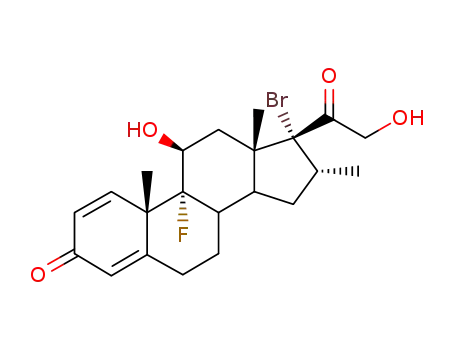 17-ブロモ-9-フルオロ-11β,21-ジヒドロキシ-16α-メチルプレグナ-1,4-ジエン-3,20-ジオン