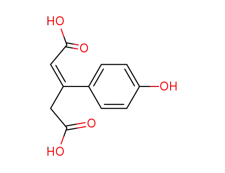 3-(4-Hydroxyphenyl)pent-2-enedioic acid