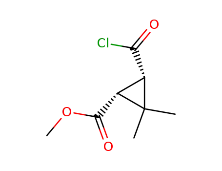 시클로프로판카르복실산, 3-(클로로카르보닐)-2,2-디메틸-, 메틸 에스테르, 시스-(9CI)