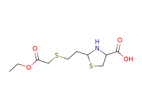 2-(2-((2-Ethoxy-2-oxoethyl)thio)ethyl)thiazolidine-4-carboxylic acid