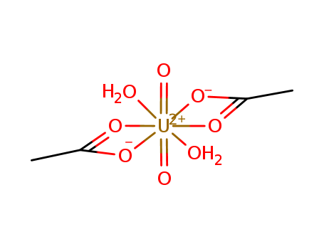 Uranium, bis(acetato-kO)dioxo-, hydrate (1:2), (T-4)-