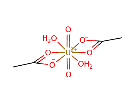 Molecular Structure of 6159-44-0 (URANYL ACETATE DIHYDRATE)
