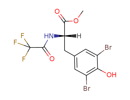 Best price/ Methyl 3-(3,5-dibromo-4-hydroxyphenyl)-2-[(2,2,2-trifluoroacetyl)amino]propanoate , 97%  CAS NO.105189-44-4