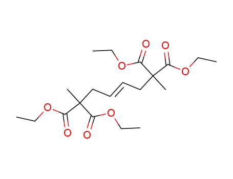 Molecular Structure of 55005-86-2 (4-Octene-2,2,7,7-tetracarboxylic acid, tetraethyl ester, (4E)-)