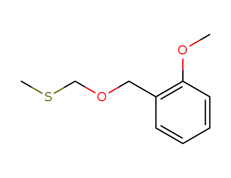 Molecular Structure of 914300-13-3 (1-methoxy-2-{[(methylsulfanyl)methoxy]methyl}-benzene)
