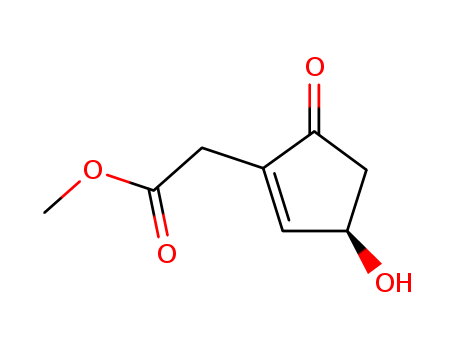 1-Cyclopentene-1-acetic acid, 3-hydroxy-5-oxo-, methyl ester, (3R)-