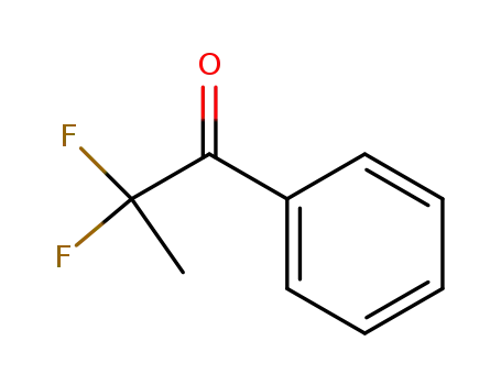 Molecular Structure of 703-17-3 (1-Propanone, 2,2-difluoro-1-phenyl- (9CI))