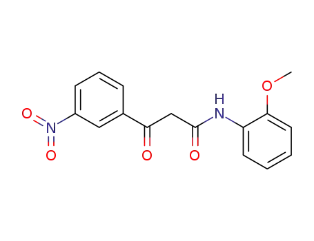 Benzenepropanamide, N-(2-methoxyphenyl)-3-nitro-beta-oxo-