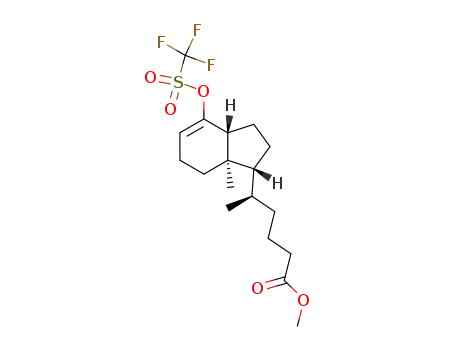 2,3,3a,6,7,7a-Hexahydro-5',7a-diMethyl-4-hydroxy-indene-(1R)-1'-pentanoic Acid Methyl Ester 4-O-TrifluoroMethanesulfonate