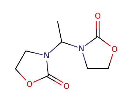 Molecular Structure of 3443-21-8 (3,3'-ethane-1,1-diyl-bis-oxazolidin-2-one)