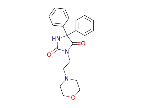 Molecular Structure of 20000-16-2 (3-N-(2-morpholinoethyl)-5,5-diphenylhydantoin)