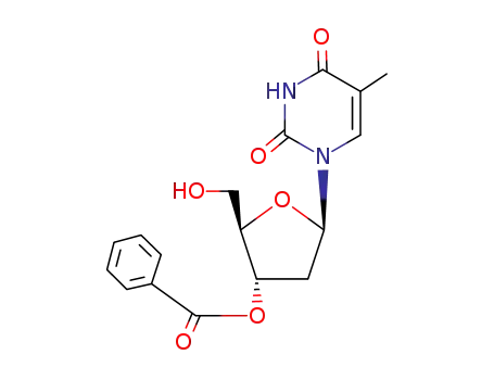 Molecular Structure of 17331-53-2 (thymidine 3'-benzoate)