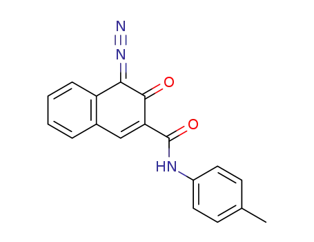 2-Naphthalenecarboxamide,
4-diazo-3,4-dihydro-N-(4-methylphenyl)-3-oxo-