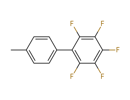 Molecular Structure of 14621-04-6 (1,1'-Biphenyl, 2,3,4,5,6-pentafluoro-4'-methyl-)