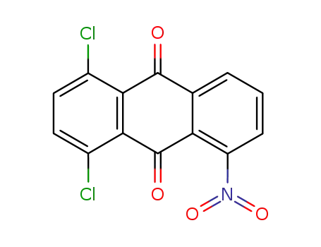 Molecular Structure of 3223-90-3 (1,4-dichloro-5-nitroanthraquinone)