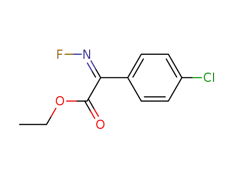 α-anti(phenyl)-Fluorimino-(4-chlor-phenyl)-essigsaeureethylester