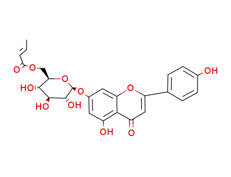 Molecular Structure of 123656-62-2 (crotonoylcosmosiin)